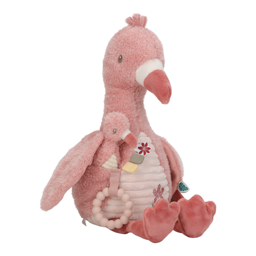 Les Petits Marmots | Peluche d'activités flamand rose - Safari Friends