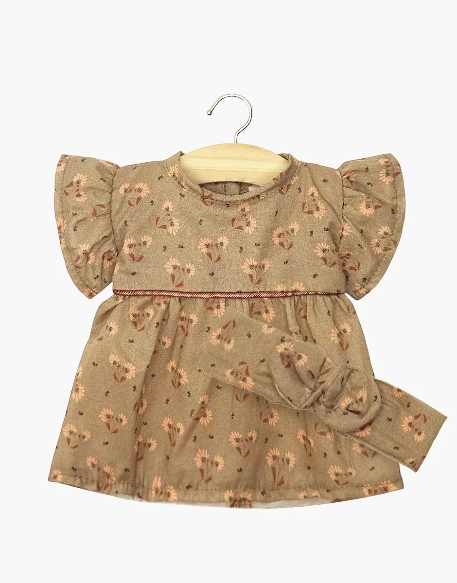 Les Petits Marmots | Gordis - Robe Daisy et son headband à noeud rond en coton Éloïse