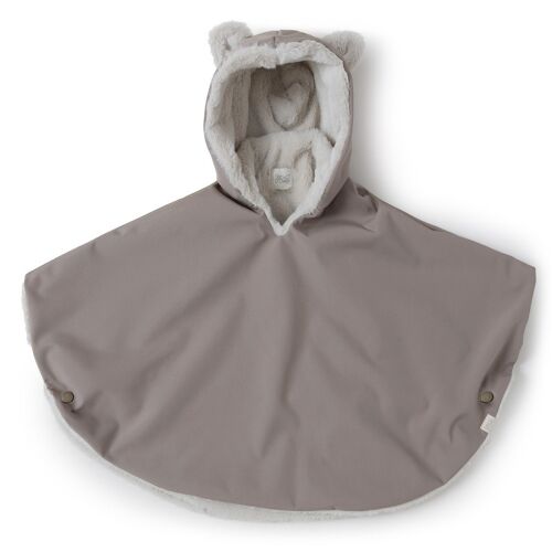 Les Petits Marmots | Poncho teddy polaire déperlant - Almond
