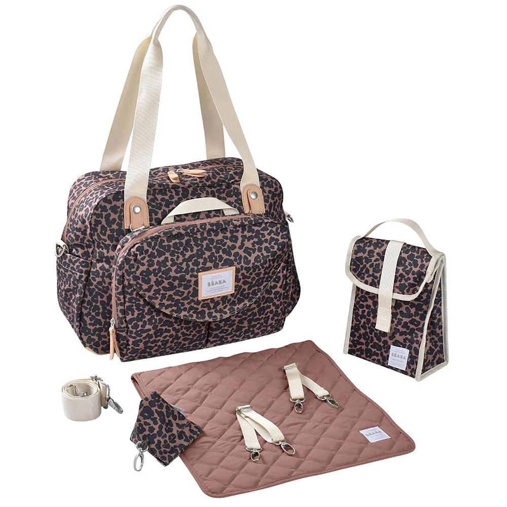 Les Petits Marmots | Sac à langer Genève - Léopard