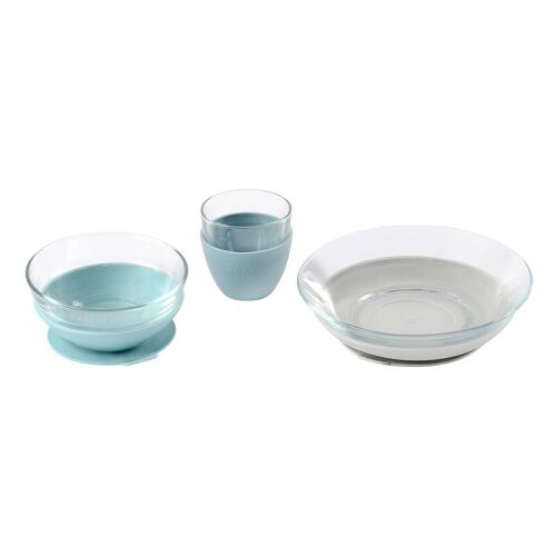 Les Petits Marmots | Coffret repas en verre Beaba x Duralex - Eucalyptus
