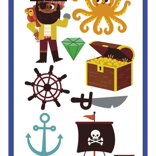 Les Petits Marmots | P'tits tattoos - Pirates