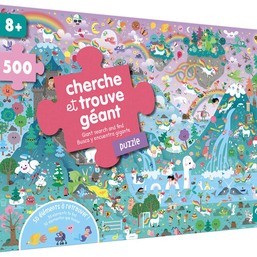Les Petits Marmots | Puzzle cherche et trouve géant - 500 pièces