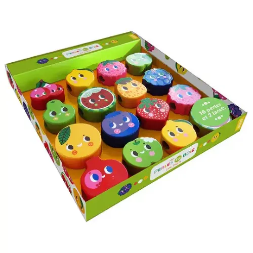 Les Petits Marmots | Mes perles en bois - Les fruits