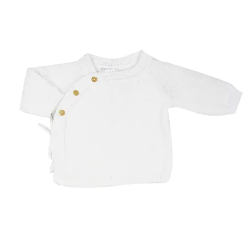 Les Petits Marmots | Brassière bébé en maille - Blanc