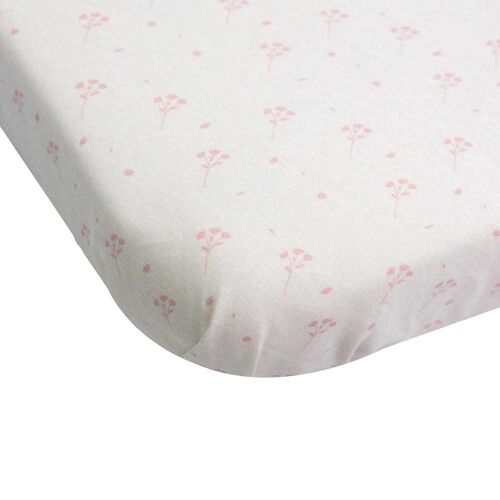 Les Petits Marmots | Set de 2 drap-housses cododo - Fleurs roses