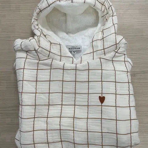 Les Petits Marmots | Poncho de bain 3-6 ans - Grands carreaux
