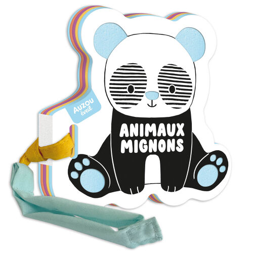 Les Petits Marmots | Mon premier livre poussette en noir et blanc - Animaux mignons