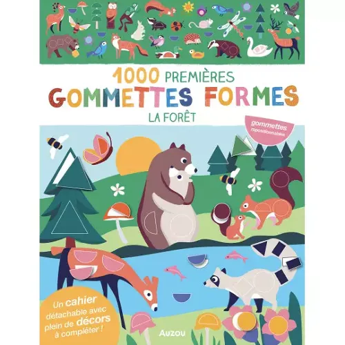 Les Petits Marmots | 1000 premières gommettes formes - La forêt