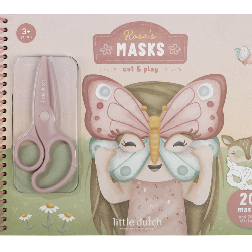 Les Petits Marmots | Livre d'activités Rosa - 20 masques et ciseaux