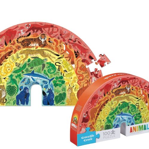 Les Petits Marmots | Puzzle arc-en-ciel - 100 pièces