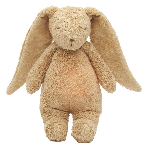 Les Petits Marmots | lapin nature bio avec sons & lumières cappuccino - Moonie