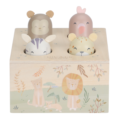 Les Petits Marmots | Pop-up en bois - Safari friends