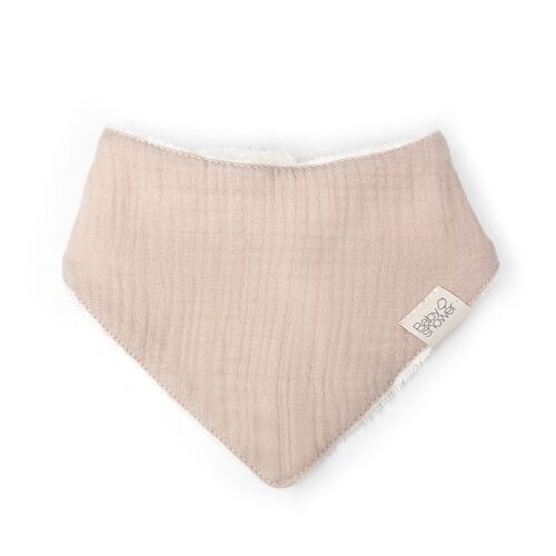 Les Petits Marmots | Bavoir bandana bambou - Nude