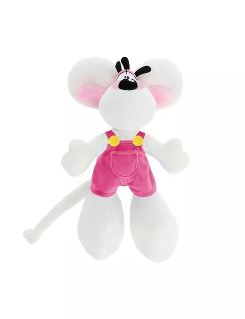 Les Petits Marmots | Peluche Diddl en salopette Rose 30cm - Diddl
