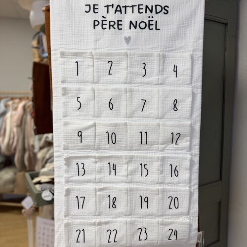 Les Petits Marmots | Calendrier de l'avent blanc - Je t'attends Père Noël