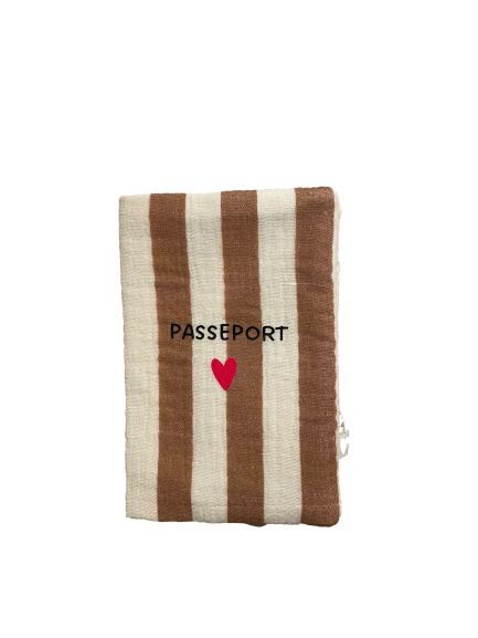 Les Petits Marmots | Protège passeport - Rayures larges