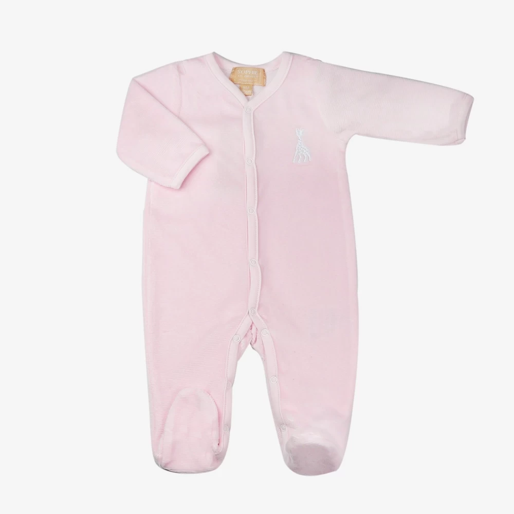 Les Petits Marmots | Pyjama effet velours Sophie la girafe - Rose 