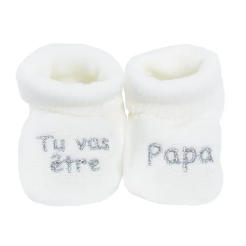 Les Petits Marmots | Chaussons de naissance annonce - Tu vas être papa