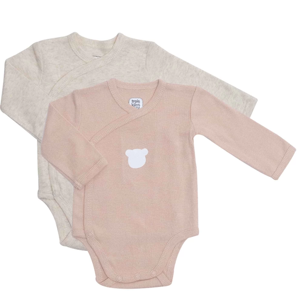 Les Petits Marmots | Set de 2 bodys - Ourson