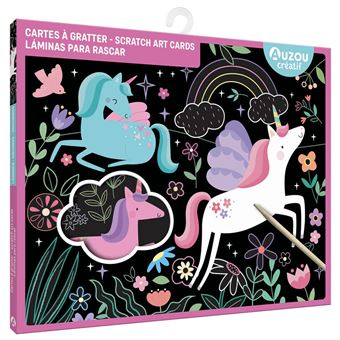 Les Petits Marmots | Mes cartes à gratter - Licornes