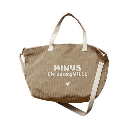 Les Petits Marmots | Sac de voyage velours XL - Minus en vadrouille 