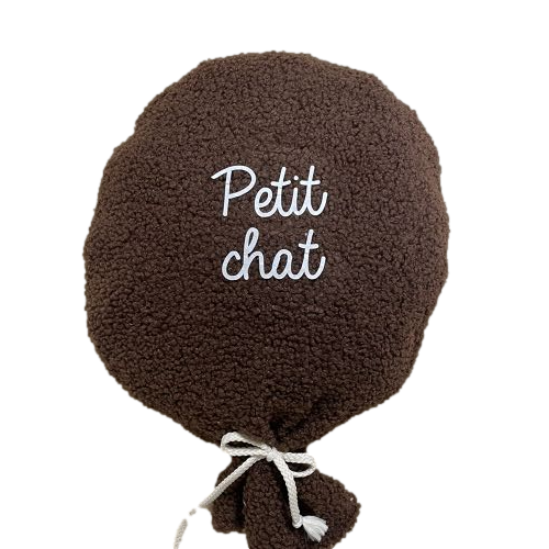 Les Petits Marmots | Ballon bouclette chocolat - Petit chat
