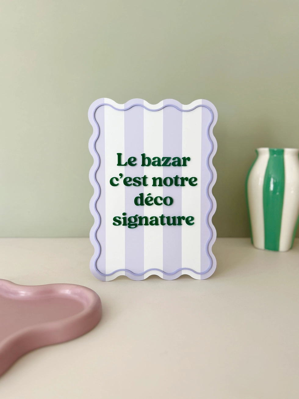 Les Petits Marmots | Affiche A5 - "Le bazar c'est notre déco signature"